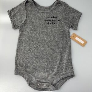 TwelveNYC Baby, Bambino, Bebe Embroidered One Piece 24 Months, Grey #8074